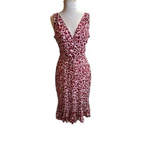 GNW Red & White Sleevless Hearts & Butterflies Dress